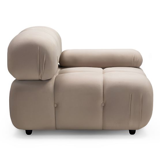 Fluf Big jobb oldali modul világos bézs, bársony