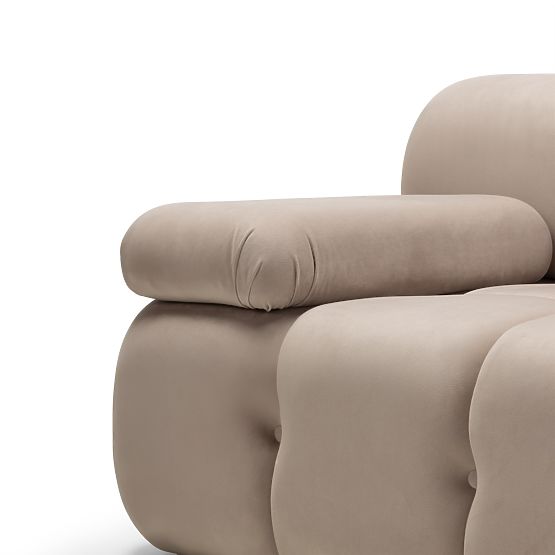 Fluf Big moduláris kanapé, 2 részes, világos bézs, bársony