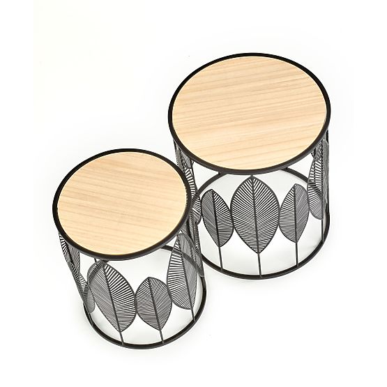 FOLLA 2 pados padkészlet fekete / természetes (1p=1db)