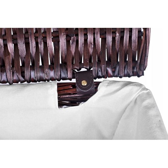 Fonott kosár 72L 40x30x60 cm barna