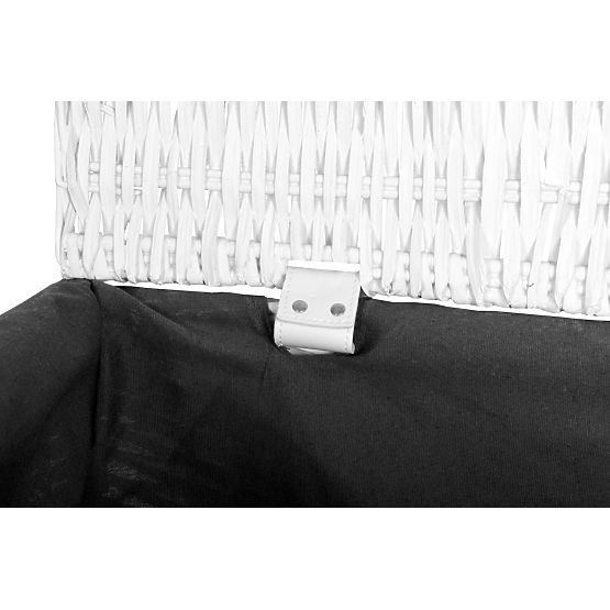 Fonott láda 105L 66x40x40 cm fehér-szürke