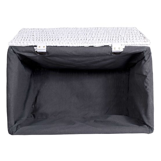 Fonott láda 76x46x46 cm - 160L - fehér-szürke