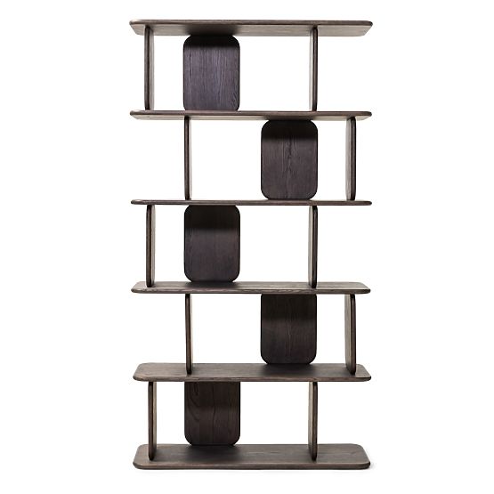 Fonticelle lekerekített polc, tömör tölgyfa, furnér, eszpresszó