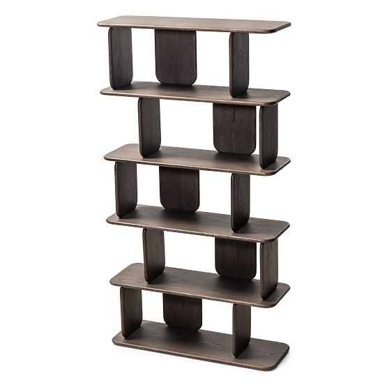 Fonticelle lekerekített polc, tömör tölgyfa, furnér, eszpresszó