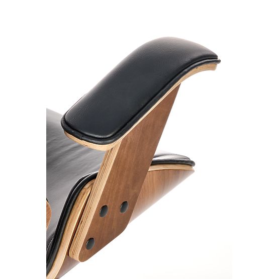 Forgatható szék IGNAZIO, dió-fekete (1p=1db)