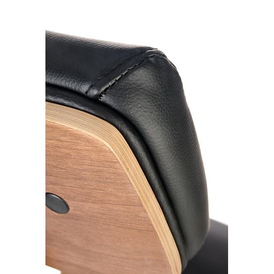 Forgatható szék IGNAZIO, dió-fekete (1p=1db)