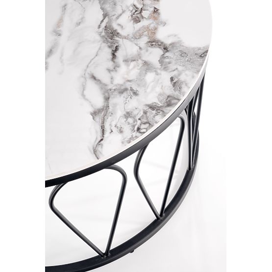 FORMOSA 2 pad készlet, fehér márvány / fekete (2p=1db)