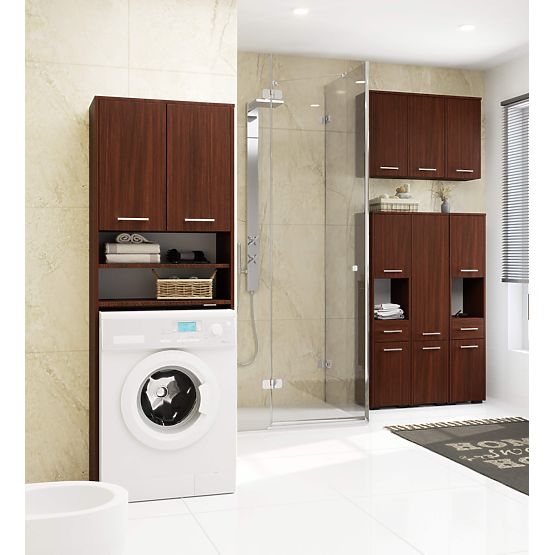 FÜGGŐ FÜRDŐSZOBA SZEKRÉNY FIN W30 1D WENGE