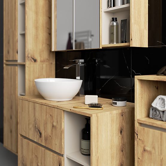 FÜGGŐ FÜRDŐSZOBAI SZEKRÉNY VAMI W35 1D 1W ARTISAN TÖLGY / KASMÍR