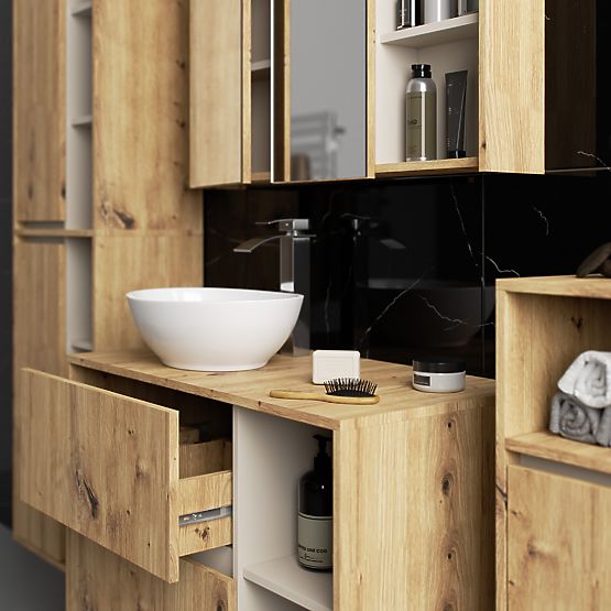 FÜGGŐ FÜRDŐSZOBAI SZEKRÉNY VAMI W35 1D 1W ARTISAN TÖLGY / KASMÍR