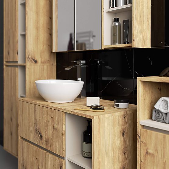 FÜGGŐ FÜRDŐSZOBAI SZEKRÉNY VAMI W35 1D 1W ARTISAN TÖLGY / KASMÍR