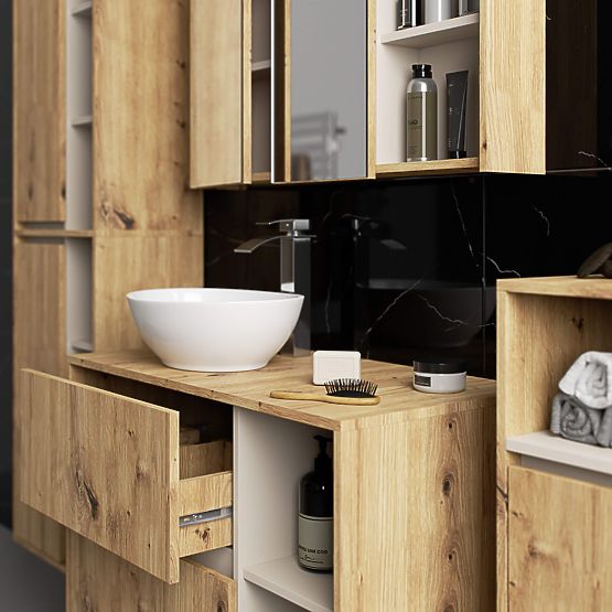 FÜGGŐ FÜRDŐSZOBAI SZEKRÉNY VAMI W35 1D 1W ARTISAN TÖLGY / KASMÍR