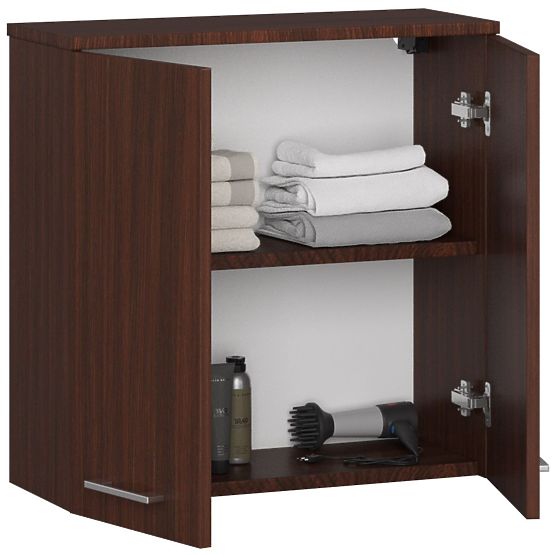 FÜGGŐS FALI SZEKRÉNY 60 cm SZÉLES FIN 2D WENGE