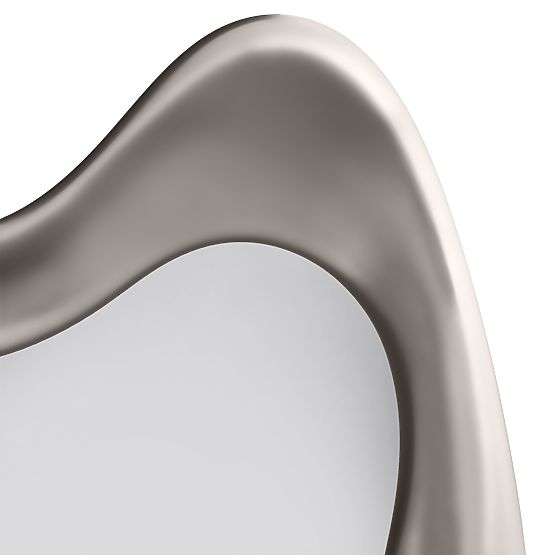 Függő tükör Leonardo, 60x90 cm, szabálytalan alakú, szürke-bézs