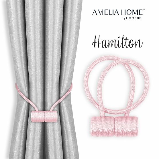 Függöny kiegészítők - HAMILTON púderrózsaszín ameliahome