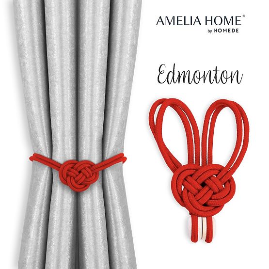 Függönyök - EDMONTON kiegészítők piros szín ameliahome