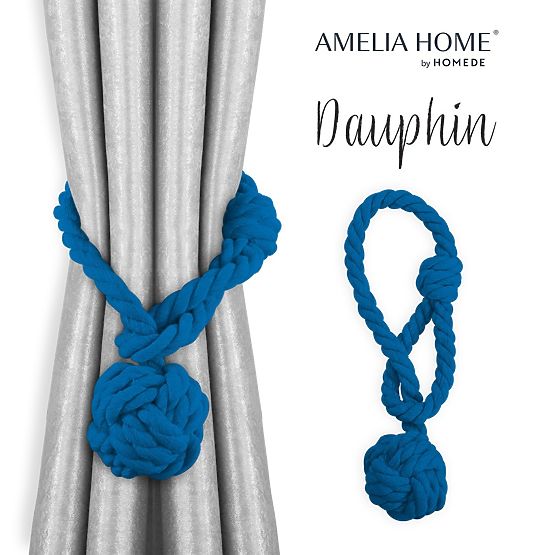 Függönyök - kiegészítők DAUPHIN indigó szín ameliahome
