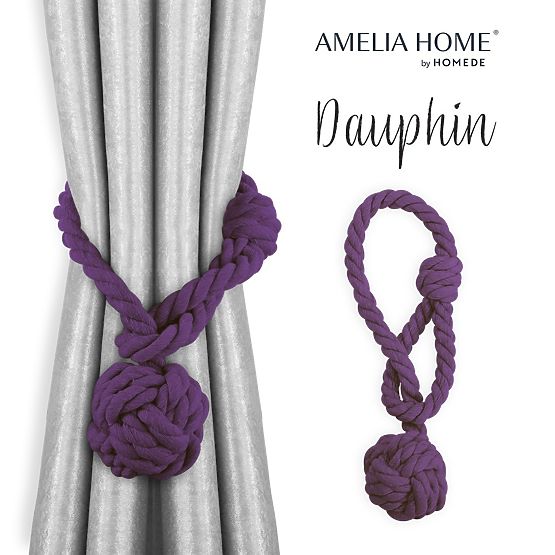 Függönyök - kiegészítők DAUPHIN lila szín ameliahome