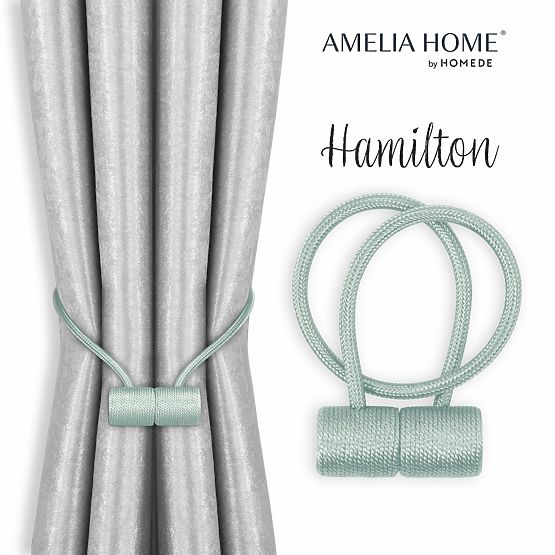 Függönyök - kiegészítők HAMILTON világoskék ameliahome