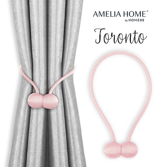 Függönyök - kiegészítők TORONTO púderrózsaszín ameliahome