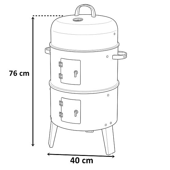 FUMARO kerti füstölő grillsütő