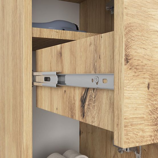 FÜRDŐSZOBA SZEKRÉNY FIN OSZLOP 30 2D 1SZ 85cm PK TÖLGY ARTISAN