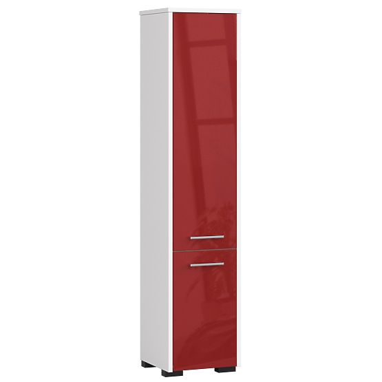 FÜRDŐSZOBAI FIN OSZLOP POLC 30 2D 140cm PIROS FÉNYES