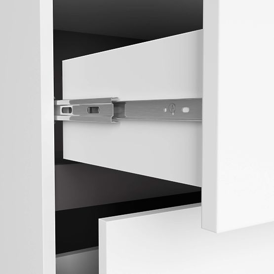 FÜRDŐSZOBAI MOSDÓ ALATTI SZEKRÉNY VAMI W90 2SZ 2P PK FEHÉR / GRAFIT SZÜRKE