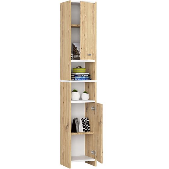 FÜRDŐSZOBAI POLC BETI 2D 2W ARTISAN TÖLGY FEHÉR