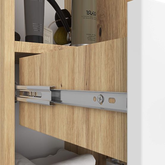 FÜRDŐSZOBAI POLC FIN OSZLOP 30 2D 1SZ 1W 140cm PK ARTISAN / FEHÉR