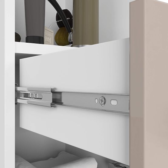 FÜRDŐSZOBAI POLC FIN OSZLOP 30 2D 1SZ 1W 140cm PK CAPPUCCINO FÉNYES