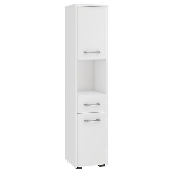 FÜRDŐSZOBAI POLC FIN OSZLOP 30 2D 1SZ 1W 140cm PK FEHÉR