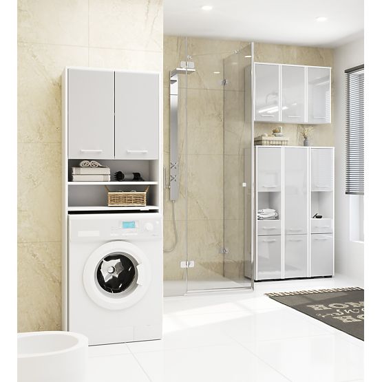 FÜRDŐSZOBAI POLC FIN OSZLOP 30 2D 1SZ 1W 140cm PK METALIK FÉNYES