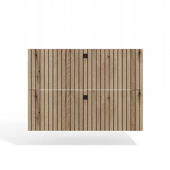 FÜRDŐSZOBASZEKRÉNY MOSDÓ ALÁ TIGO 80 2S TÖLGY EVOKE 2 FIÓK ROVÁSMINTÁS ELŐLAP FÜGGESZTETT