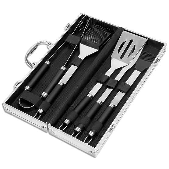 GAFAL 6 darabos grillező készlet bőröndben