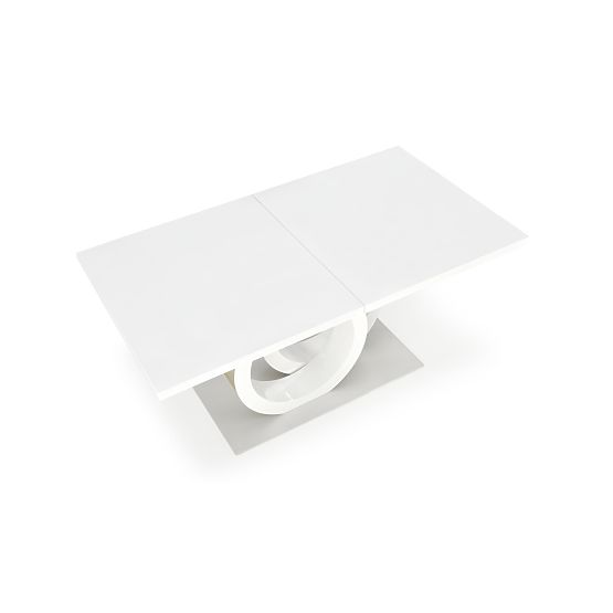 GALARDO kinyitható asztal, fehér / arany (3p=1db)