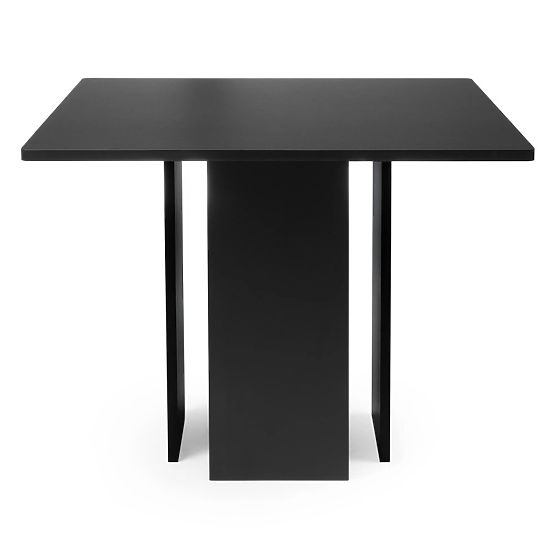 Gasper étkezőasztal 100 cm, négyzet alakú, fekete