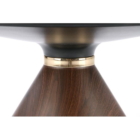 GENESIS konferencia asztal fehér márvány / dió / arany (2db=1ks)