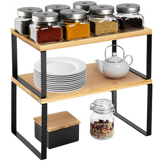 GINGER bambusz polcok szettje, 2 darab