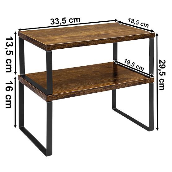 GINGER RUSTIC bambusz polc szett 2 darab