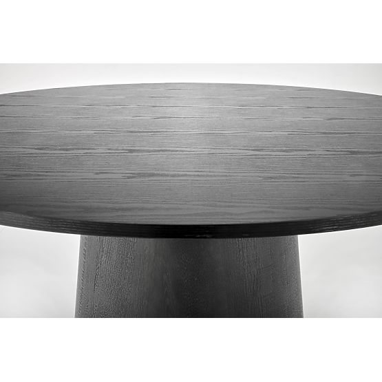 GINTER kerek asztal, fekete (2p=1ks)