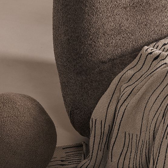 Giorgia relaxációs fotel forgó alappal, barnásszürke