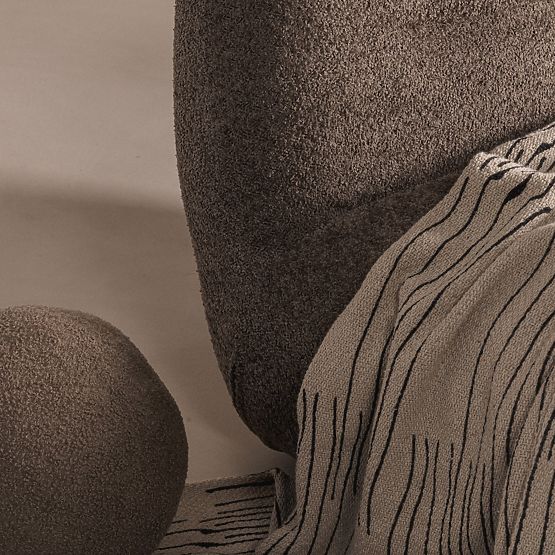 Giorgia relaxációs fotel forgó alappal, barnásszürke