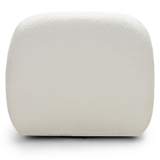 Giorgia relaxációs szék forgó alappal, krémszínű, boucle