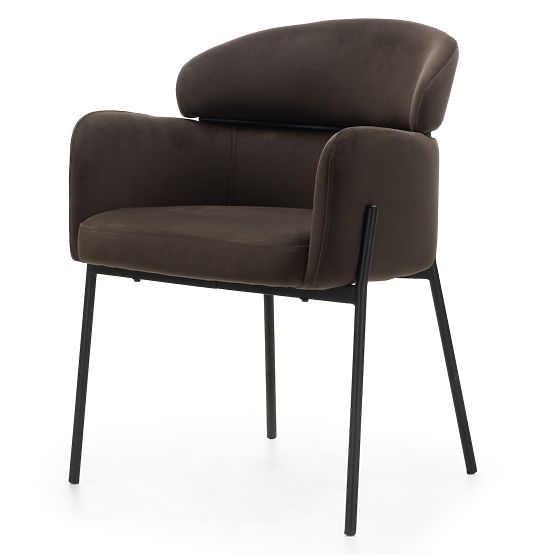 Granda étkezőszék, csokoládé/espresso, bársony