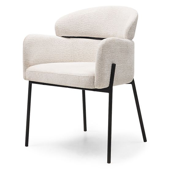 Granda étkezőszék, ekrü/fekete lábak