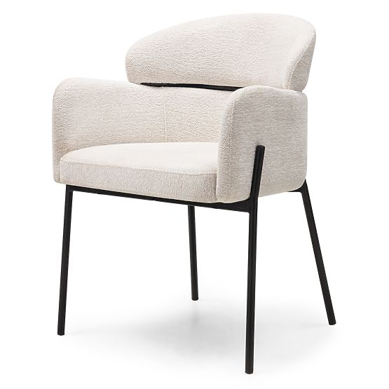 Granda étkezőszék, ekrü/fekete lábak