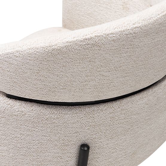 Granda étkezőszék, ekrü/fekete lábak