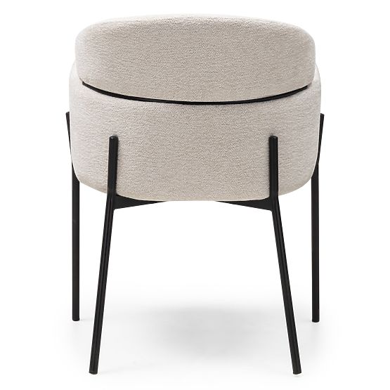 Granda étkezőszék, ekrü/fekete lábak