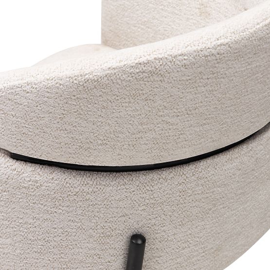 Granda étkezőszék, ekrü/fekete lábak